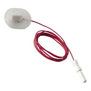 Neuroline Surface Electrode 715 Series, 30x22mm, 120cm / 48" color coded lead wire, 12 / pouch