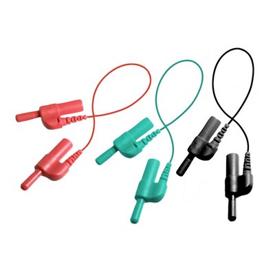 KING Jumper w / Female TP Connector Length 8” (20 cm) 3 Pk Colours Red, Black, Green, Qty 1
