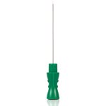 TechnoMed Disposable Detachable Monopolar Needle Length 37mm, 26 g, Green 25PK